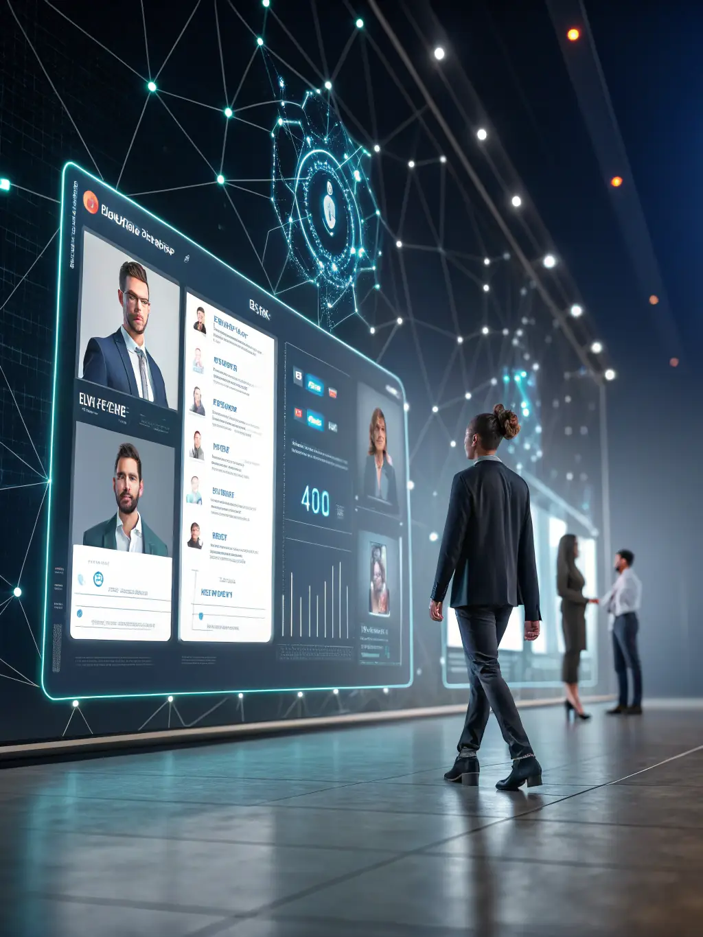 AI matching algorithm connecting a driver profile with a suitable job posting on the FleetHire platform.