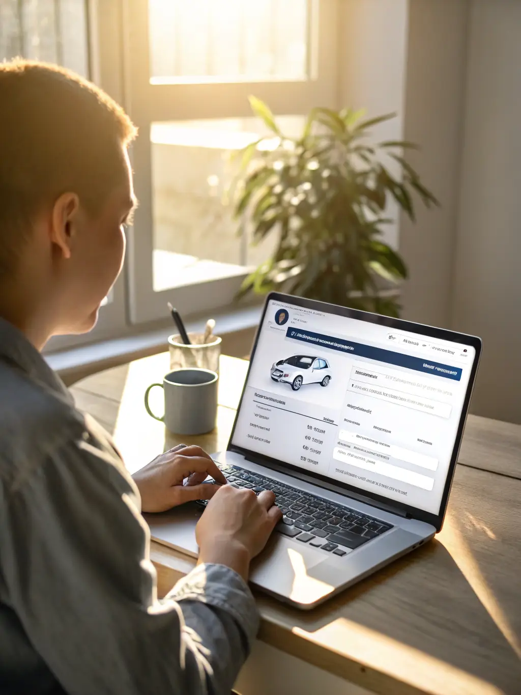 A screenshot of the FleetHire digital onboarding portal, showing a driver completing their application and background check online.