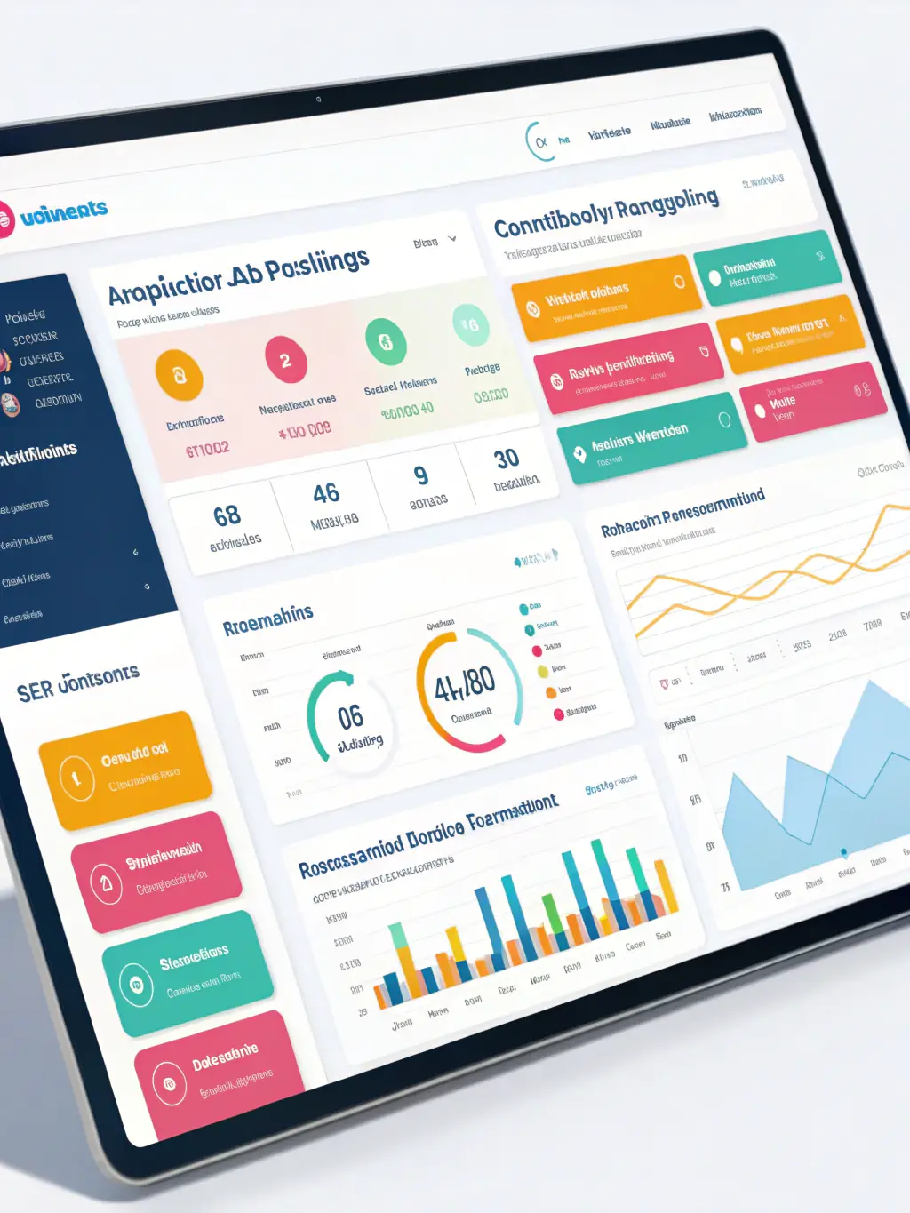 A screenshot of the FleetHire employer dashboard, highlighting key metrics like driver applications, interview scheduling, and time-to-hire, showcasing the platform's recruitment efficiency.