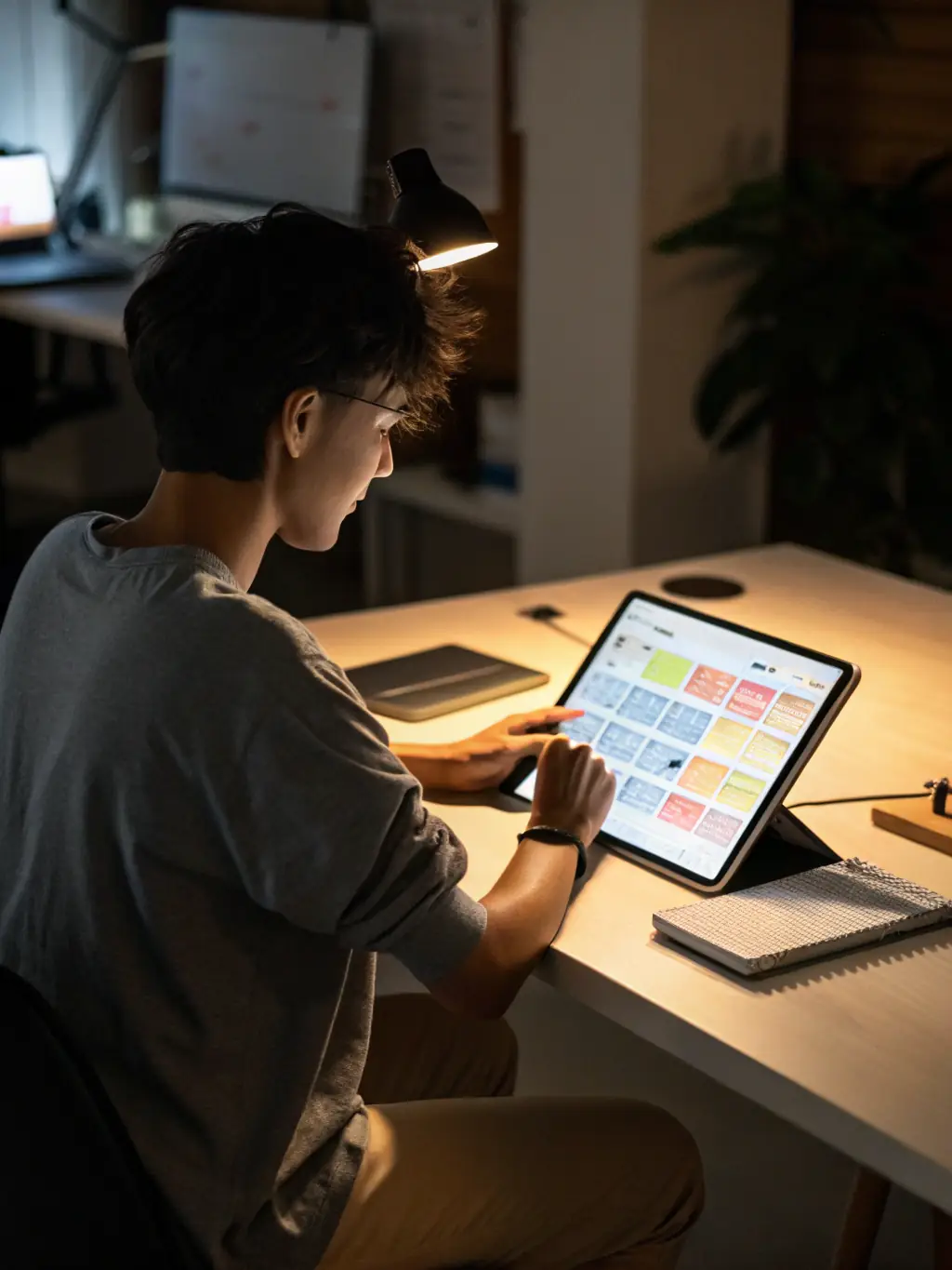 A recruiter setting their own work schedule on a digital calendar, illustrating the ability to control their hours with FleetHire.